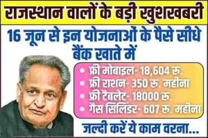 Rajasthan Govt Rupee Transfer List 2023: Now money will be given in exchange of mobile phone, gas cylinder and ration in Rajasthan, money will come directly to the account