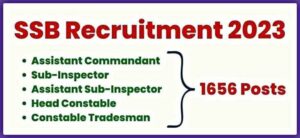 SSB Bharti 2023 Apply Online For Tradesman, Constable, HC, ASI, SI, AC Posts