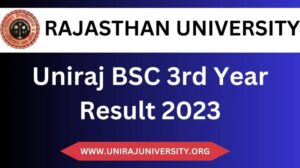 Rajasthan University BSc Result 2023 Released BSc 1st, 2nd, 3rd Year Direct Link Name Wise & Roll Number